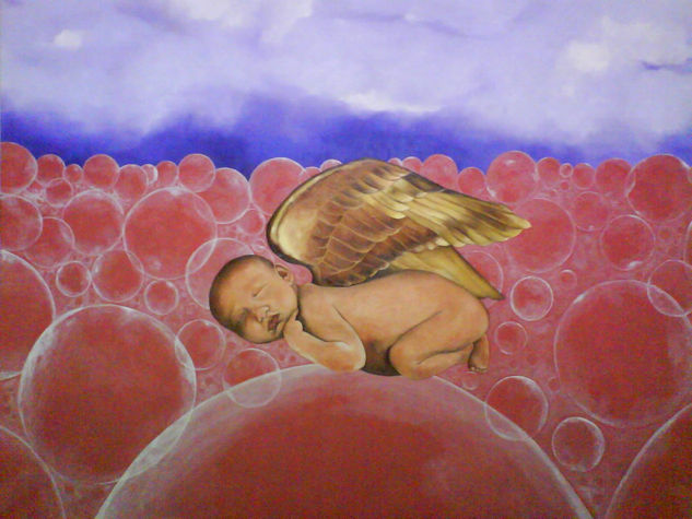 ÁNGEL DORADO Oil Canvas Figure Painting