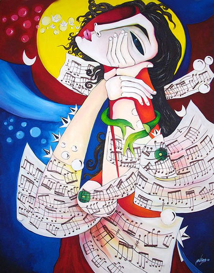 ensueño musical Oil Canvas Figure Painting