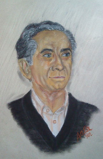 Pedro (Mi padre) Pastel Cartulina Retrato