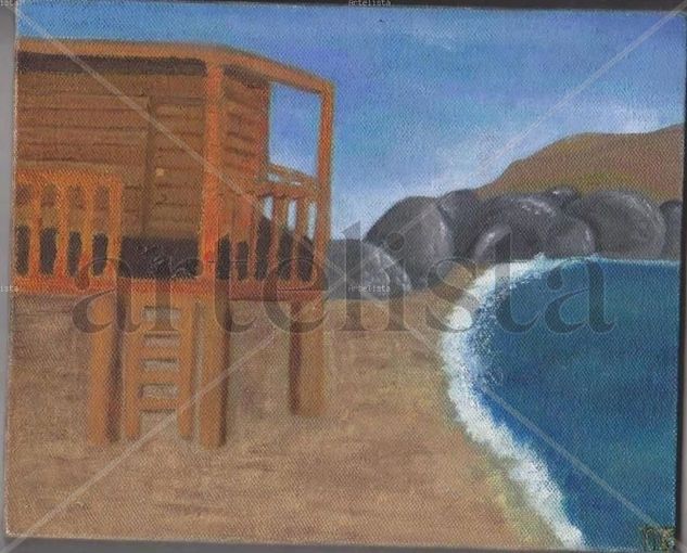 Mi playa, mi casa Oil Canvas Landscaping