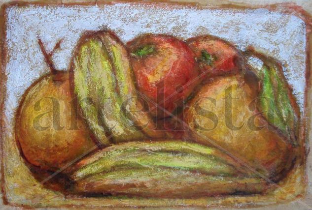 Naranjas, tomates y platanos Oil Canvas Landscaping