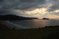 Playa en tormenta