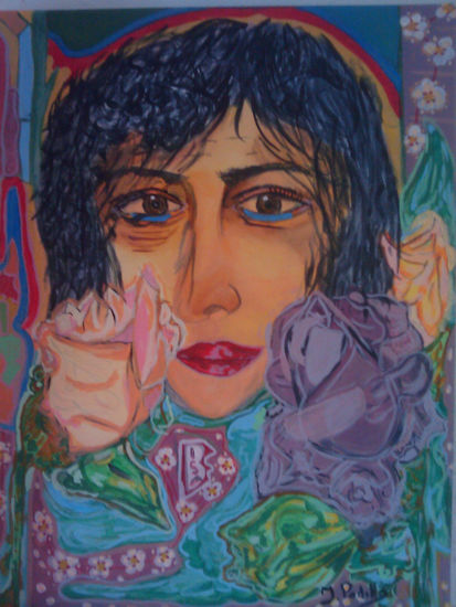 la floreciente isabel Acrylic Canvas Portrait