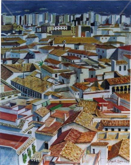 tejados de cordoba Oil Canvas Landscaping