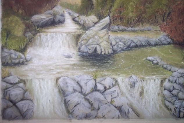 Cascada de agua Pastel Paper Landscaping