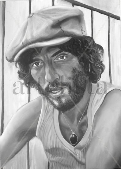 BRUCE Oil Canvas Portrait