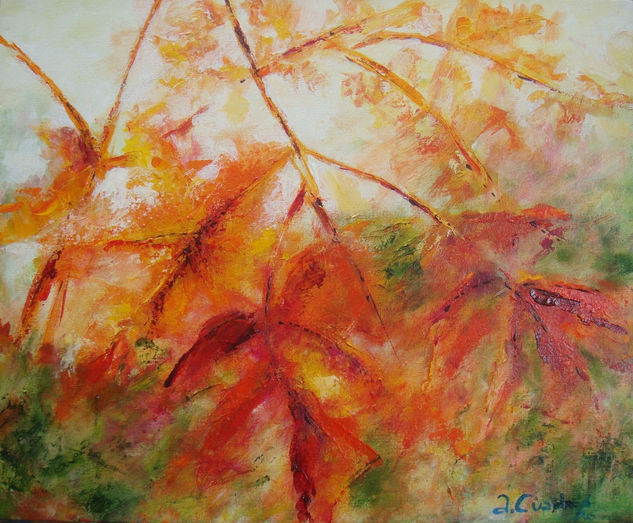 Otoño 1, Serie Naturaleza Acrílico Lienzo Paisaje