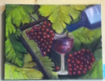 La copa de vino Oil Canvas Still Life Paintings