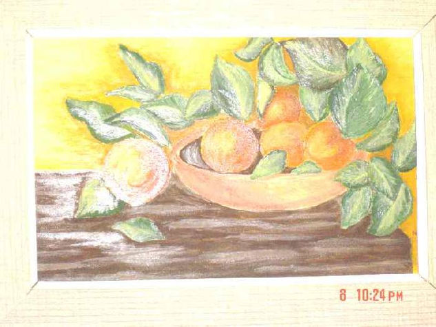 Plato con frutas Oil Canvas