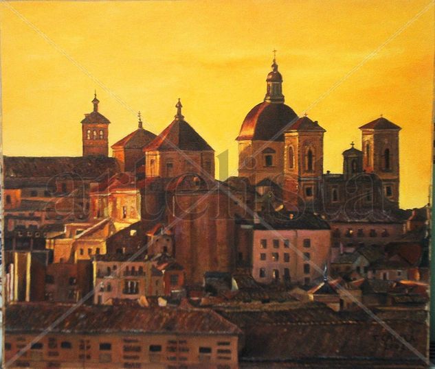 OCASO EN TOLEDO Oil Canvas Landscaping