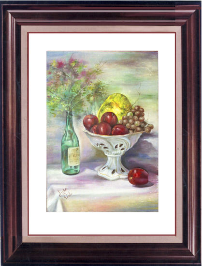 MANZANAS CON SOMBRAS VERDES 