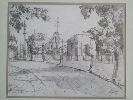 Dibujo. Callejón...