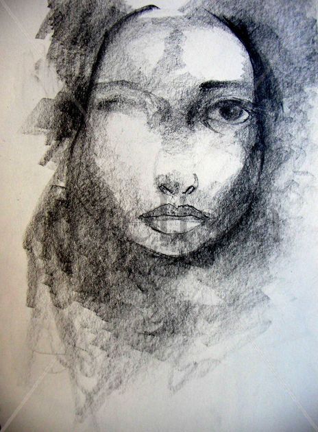 Mirada de joven modelo