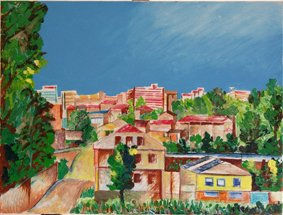 23 Corredoiras y campos hacen una ciudad viva Oil Canvas Landscaping