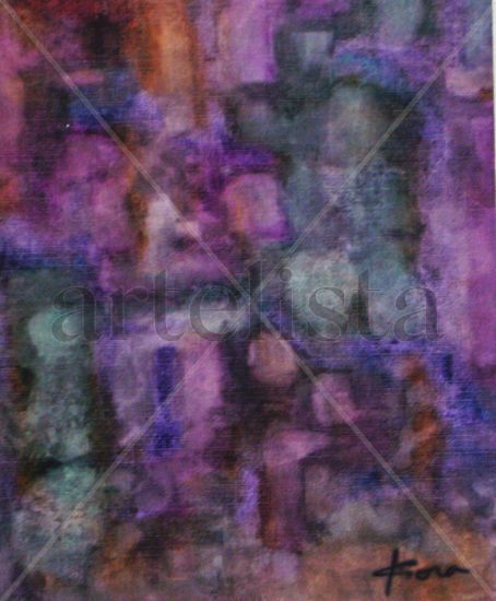 Expressió en violeta 90 Mixed media Card Others