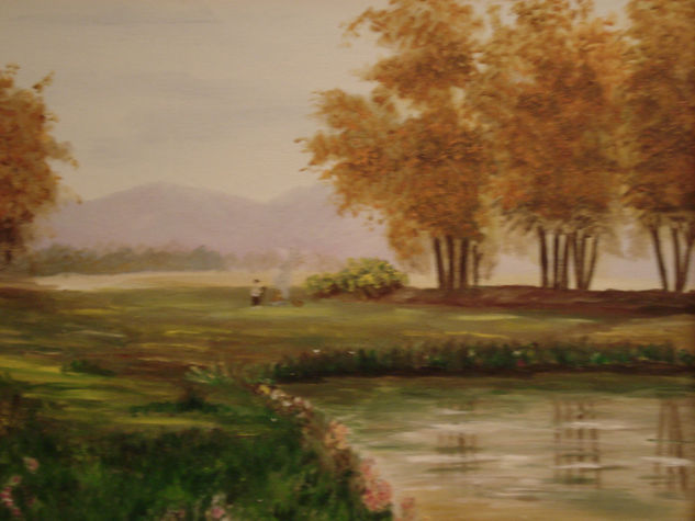 Estany Oil Canvas Landscaping