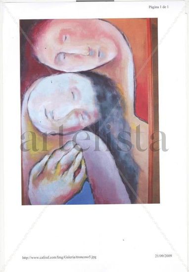 calor Oil Canvas Figure Painting