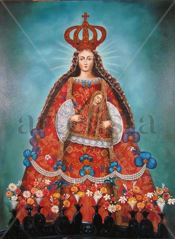 Nuestra Señora de Belén Oil Canvas Figure Painting