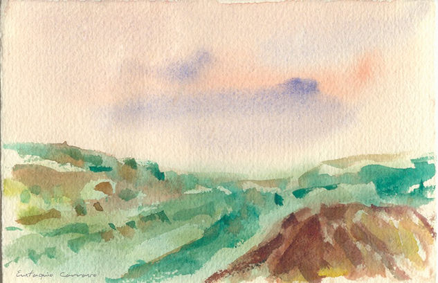 Paisaje-Q-25 Acuarela Papel Paisaje