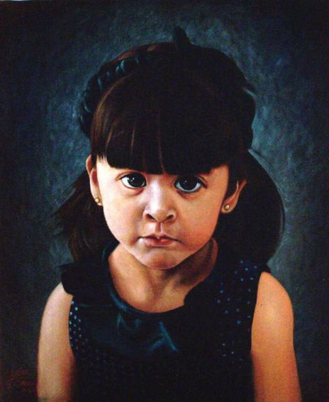 Retrato de niña de...