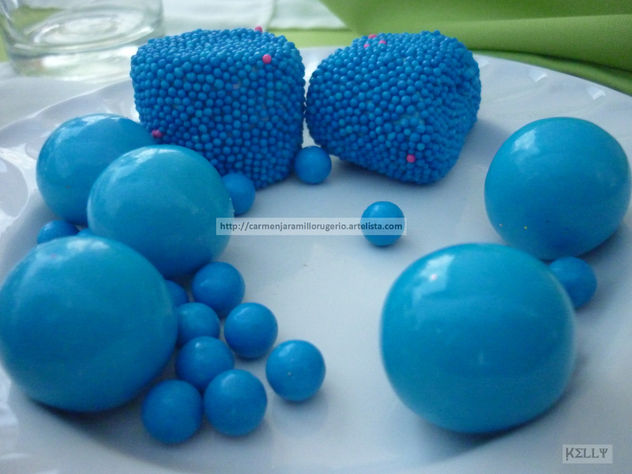 textura  dulce  azul-Sweet blue texture
