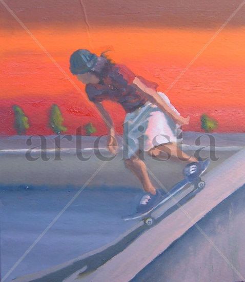 En equilibrio 4 Oil Canvas Sports