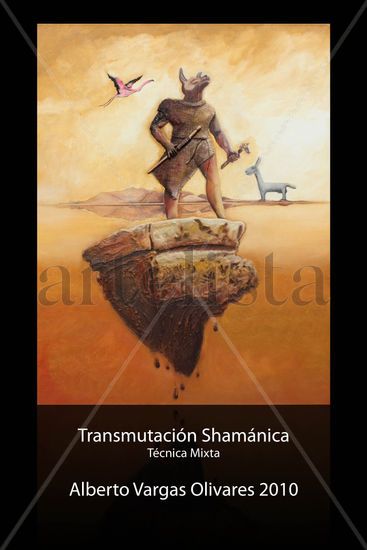 TRANSMUTACIÓN SHAMÁNICA Oil Canvas Landscaping