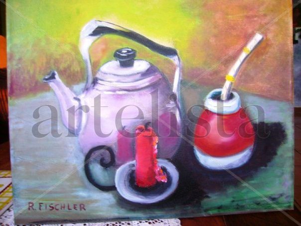 MATE AMARGO Oil Canvas Still Life Paintings