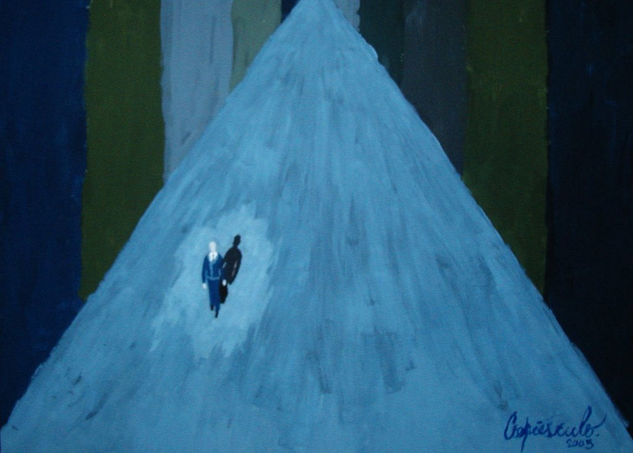 So alone Acrylic Paper Figure Painting