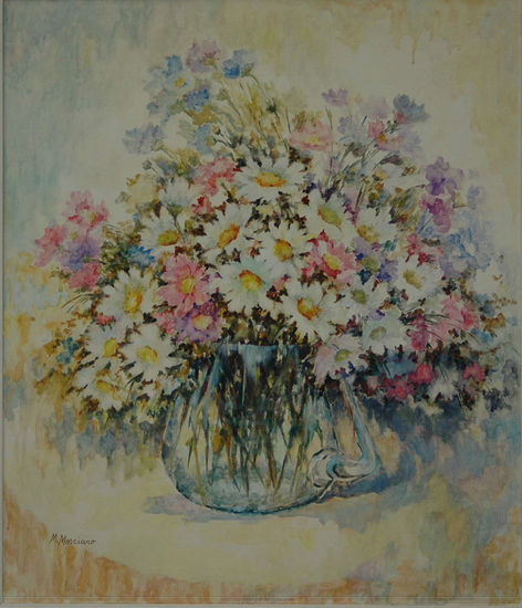 Primavera Oil Textile Floral Painting