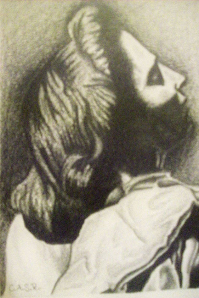 ROSTRO DE LA VIRGEN AL PIE DE LA CRUZ