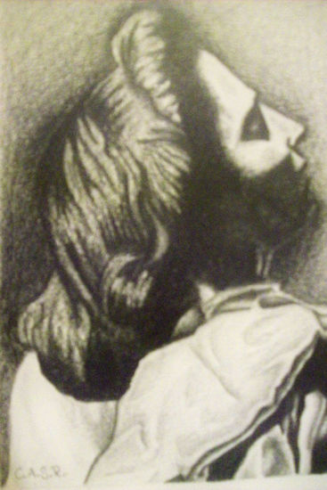 ROSTRO DE LA VIRGEN AL PIE DE LA CRUZ 