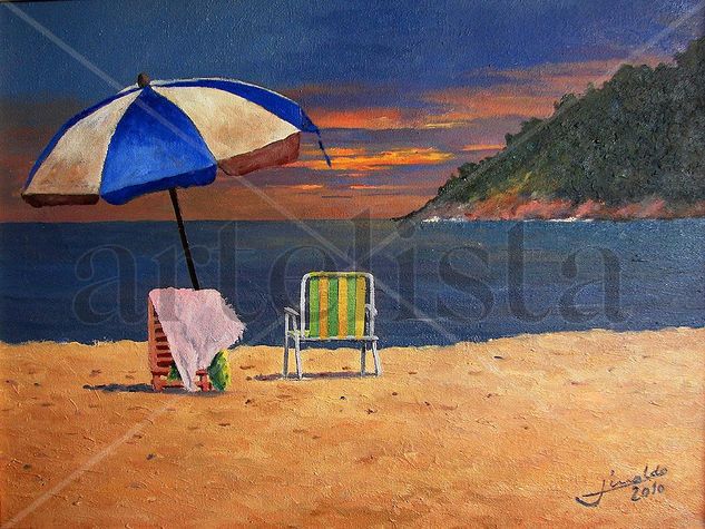 La playa Oil Canvas Landscaping