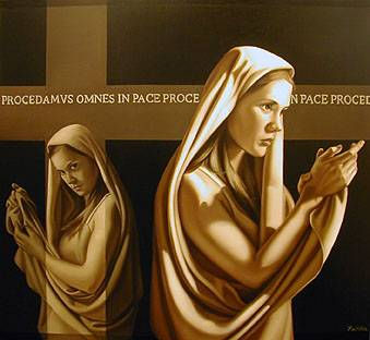 Procedamus omnes in pace Oil Canvas Figure Painting