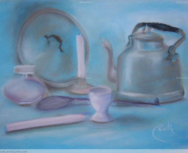 STILL LIFE III Pastel Papel Bodegones