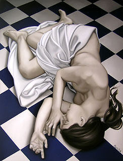 Sobre superficie plata Oil Canvas Nude Paintings