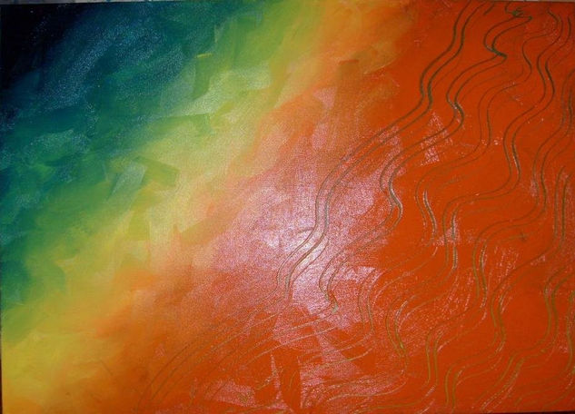 Playa arcoiris Oil Canvas Others