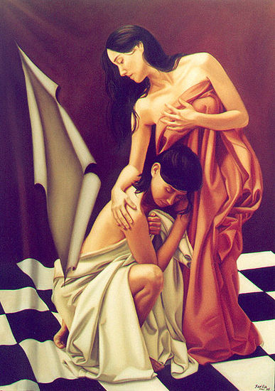 Sentir el advenimiento del cambio Oil Canvas Nude Paintings