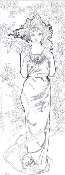 chica de la rosa