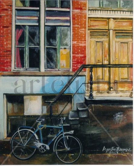 la bicicleta Oil Canvas Landscaping