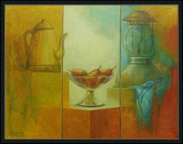 BODEGON DE CRISTAL Oil Canvas Still Life Paintings