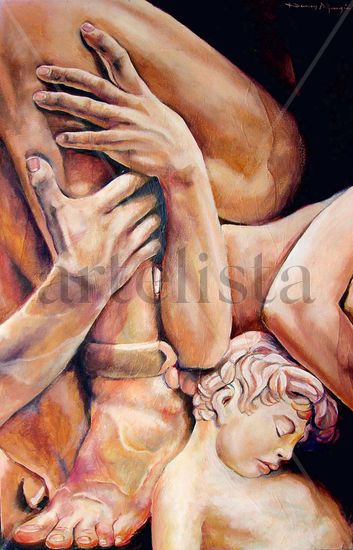 Eros y Thánatos Oil Canvas Nude Paintings