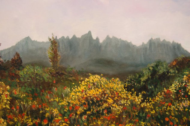 la montaña Oil Canvas Landscaping