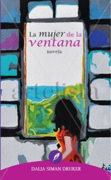 portada de la novela "La mujer de la ventana" Acrylic Canvas Portrait