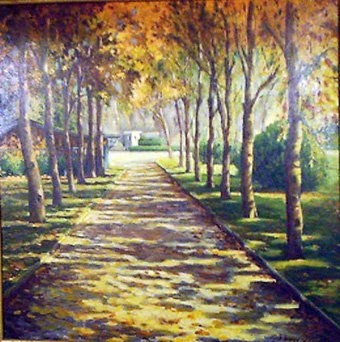 avenida llacolen Oil Canvas Landscaping