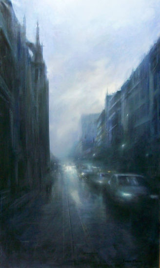 Una avenida para el recuerdo. Oil Canvas Others