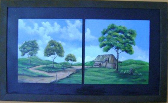 PAISAJE CAMPESTRE Oil Panel Landscaping