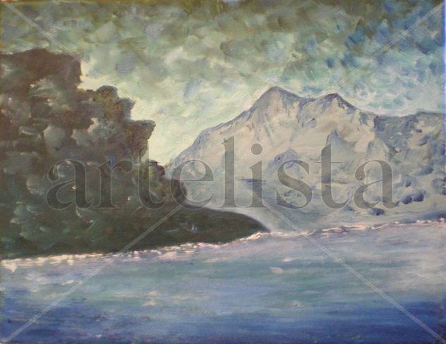 Aire azul Oil Canvas Landscaping