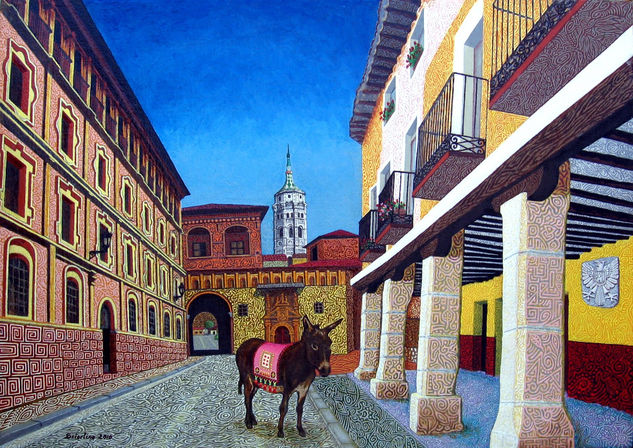 Daroca-Baguena (unidos por su historia y sus leyendas Acrylic Canvas Landscaping