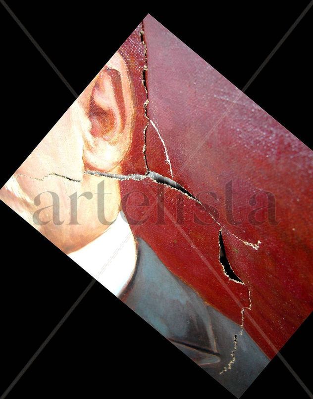 DETALHE-Restauração- Retrato do Sr. Antonio Teixeira de Assumpção Netto